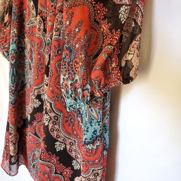 INC International Concepts Patterned Layered Dress, Size M - Picture 6 of 13